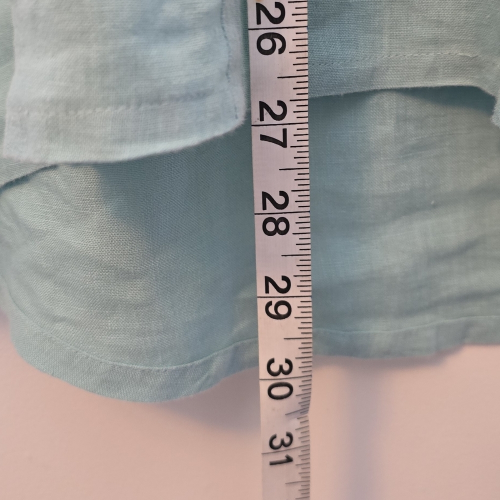 Johnny Was Aqua Floral Embroidered Tunic - Picture 5 of 5